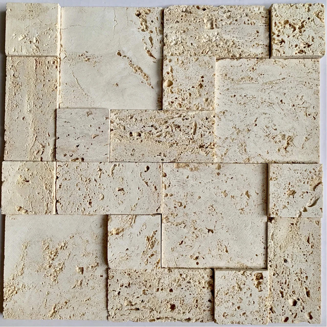 Travertine/Marble Stone Mosaic Building Material Beige Mosaic Tile
