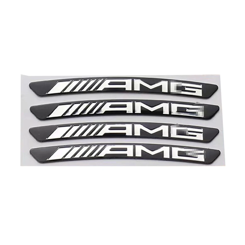 Aluminium Alloy Car Wheel Hub Stickers Emblem for BMW Mercedes benz AMG m power quattro TRD Audi Sline Wholesale customization