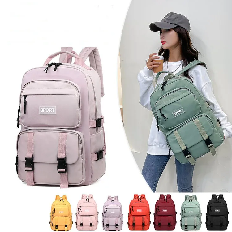 OMASKA korean fashion bag pack ladies large capacity travel lightweight casual waterproof travel 15.6 inch laptop women backpack