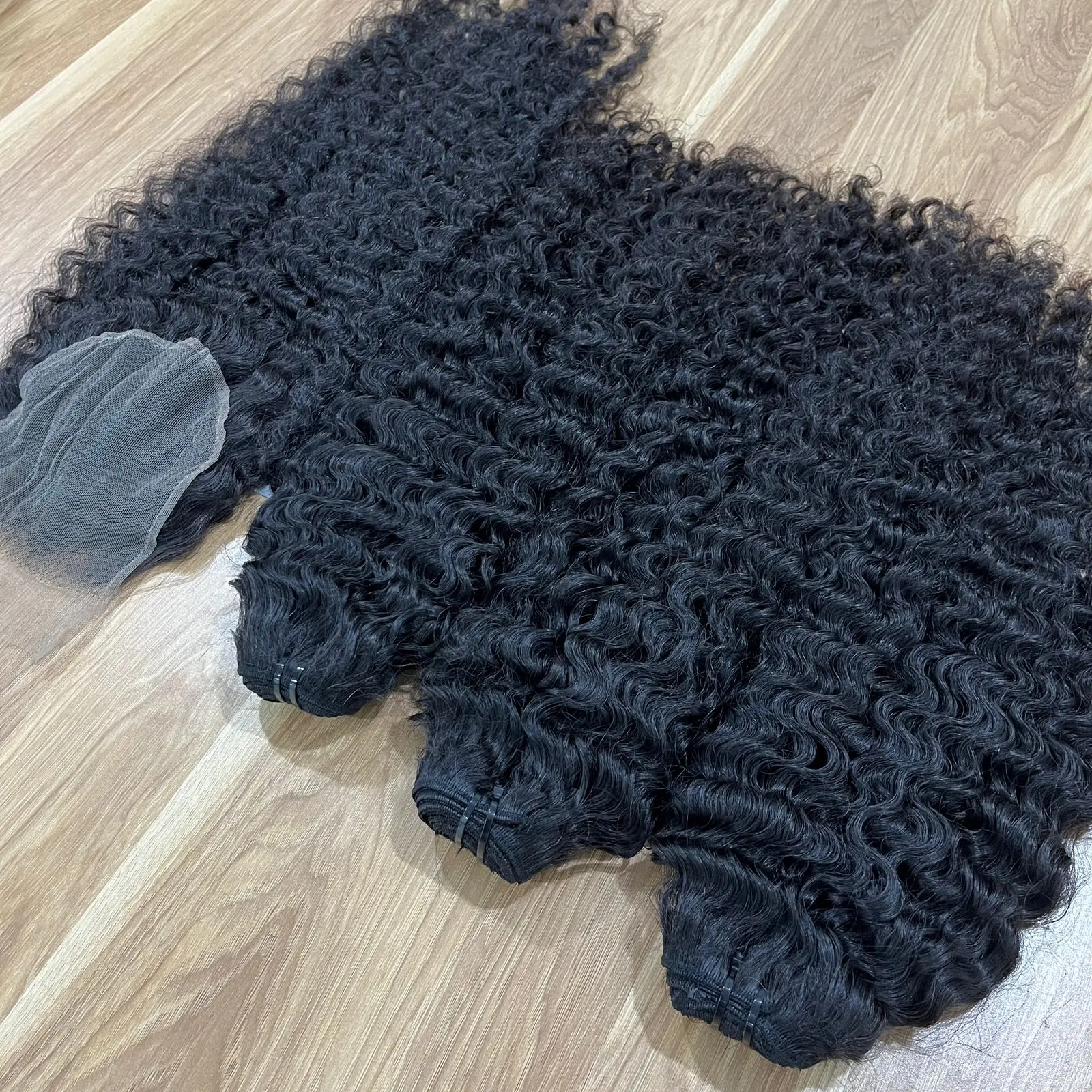 Hot Sale Burmese Curly Remy Hair Extensions Soft Shiny Full End Real Vietnamese Human Hair Machine Double Weft Factory Price