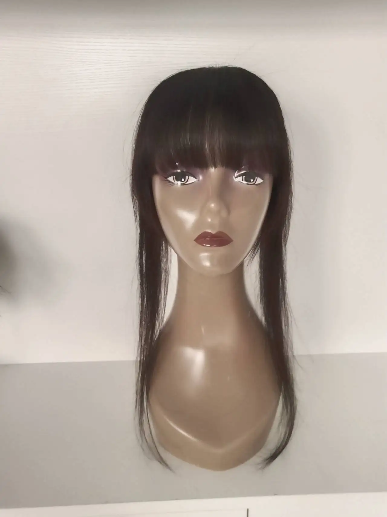  613 блонд оптовая продажа челка remy натуральные волосы кусок кружево закрытие черный женский удлинитель бахрома человеческие