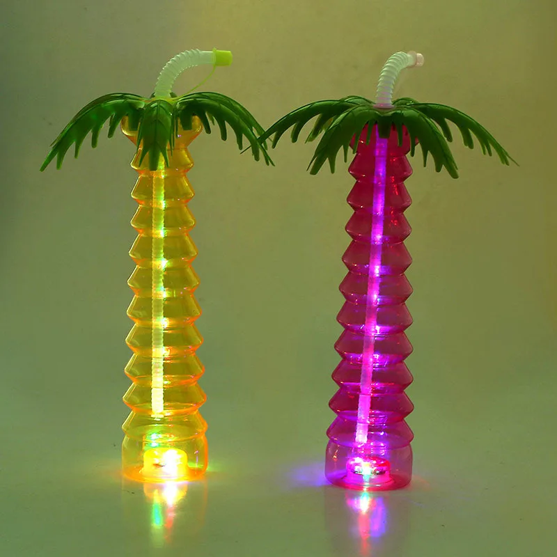 Crazy Drinking Beverage Juice Led Palm Tree Lights Yard Slush Party Milk Tea Cups