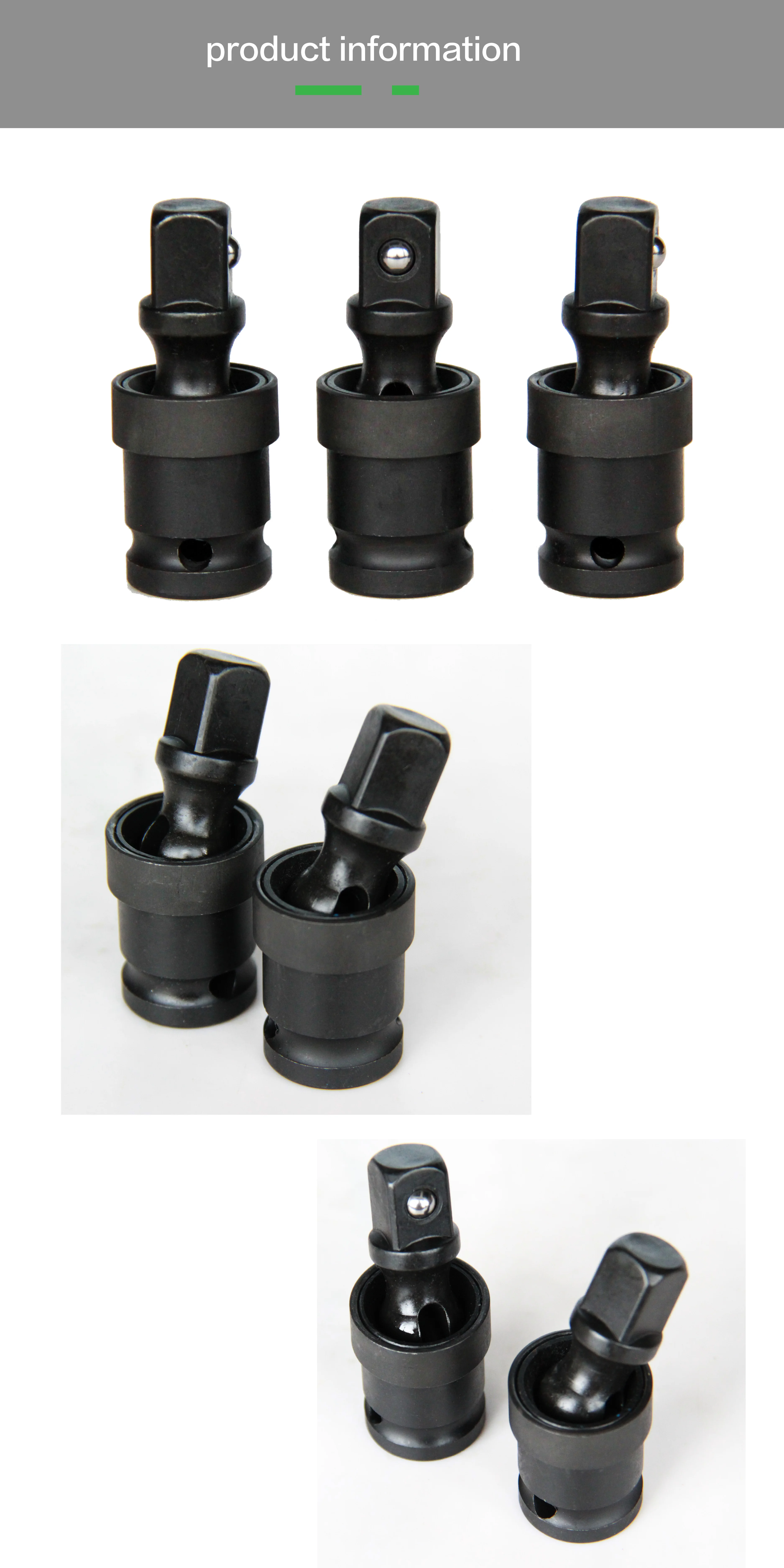 Factory Directly Sell Universal Joint Swivel Socket Nut Driver Adapter Impact 1/2 Socket