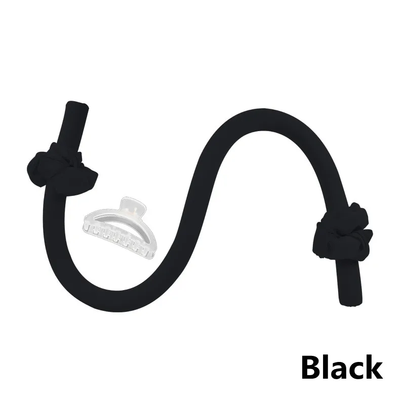 Drop shipment Colorful tiktok heatless curling rod headband 7pcs Scrunchie Clip Tie comb Heatless Hair Curlers Rollers