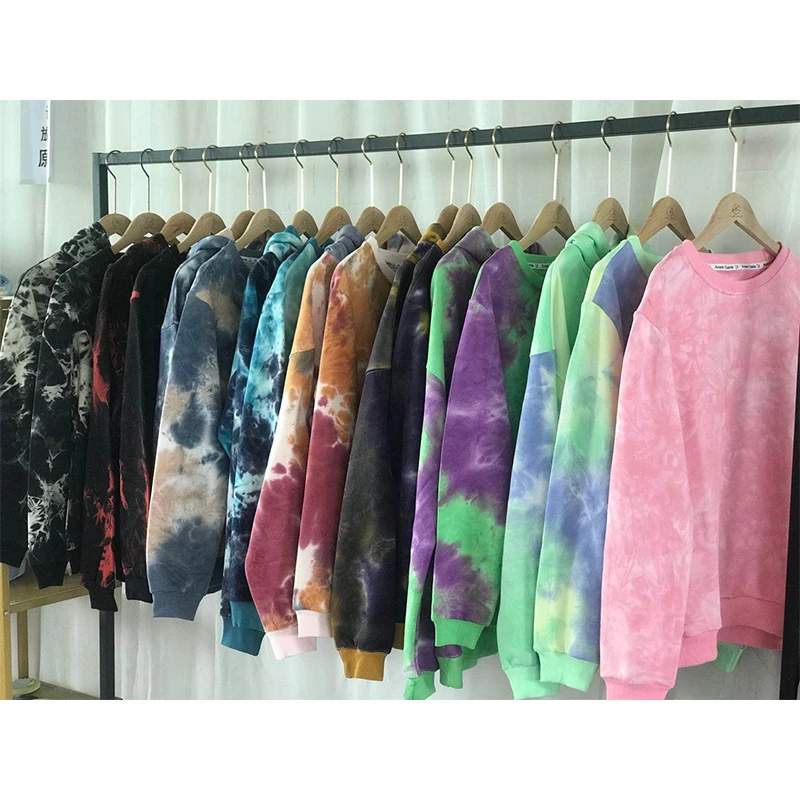 
Hot sale Goods In Stock Tie Dyed Acid Wash Hoodies For Men Fall Casual Outerwear Lovers Style Oversize Hoodies Sweatshirt 