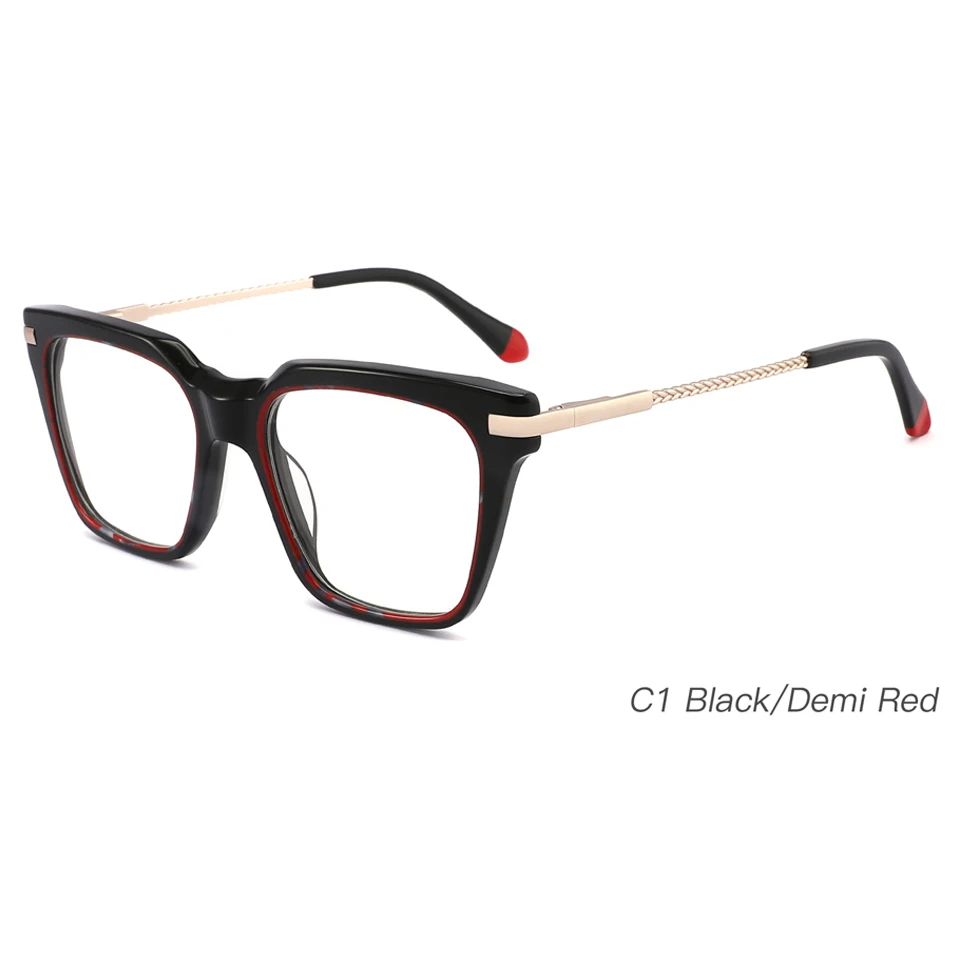Square Frames Optical Eyeglasses Acetate Material Good Price Spectacles Unisex