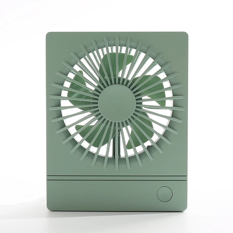 Trending hot products four-color Simple mini square fan