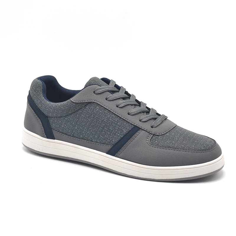JUSTGOOD Oem 2021 Low Top Grey Men Casual Sneakers Skateboard Shoes