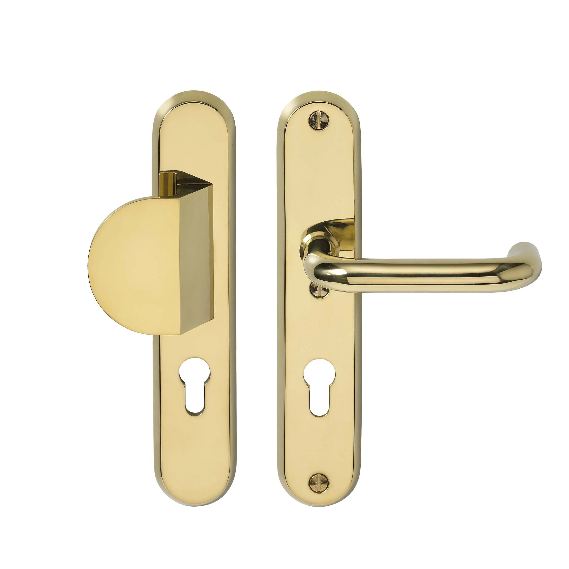 Wholesale stainless steel  interior  gold plating with long plate door handle