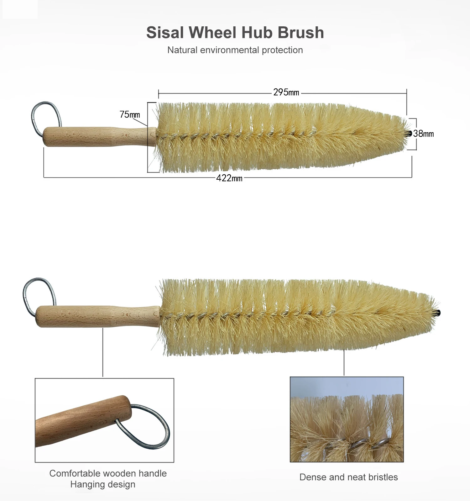 Car Wheel Tire Brush Easy Reach Wheel Rim Detailing Brush Long Soft Bristle Wheel Scrub Brush Multipurpose Use