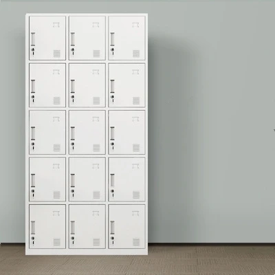 Wholesale Customized 15 Door Locker For Student In School Waterproof Metal Storage Locker Cabinet