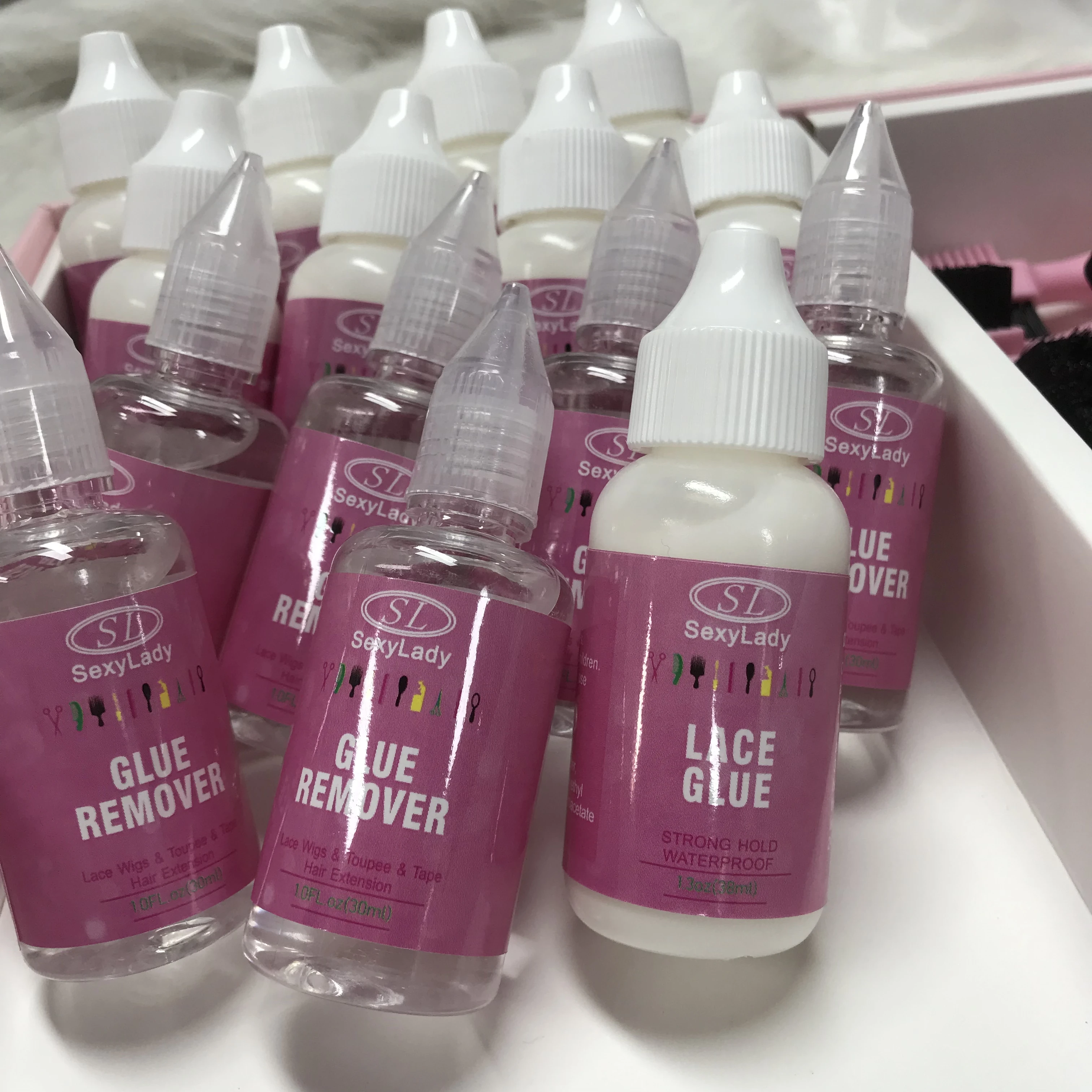 wholesale super strong lace glue latex free water proof Wig Adhesive hair lace front glue remover