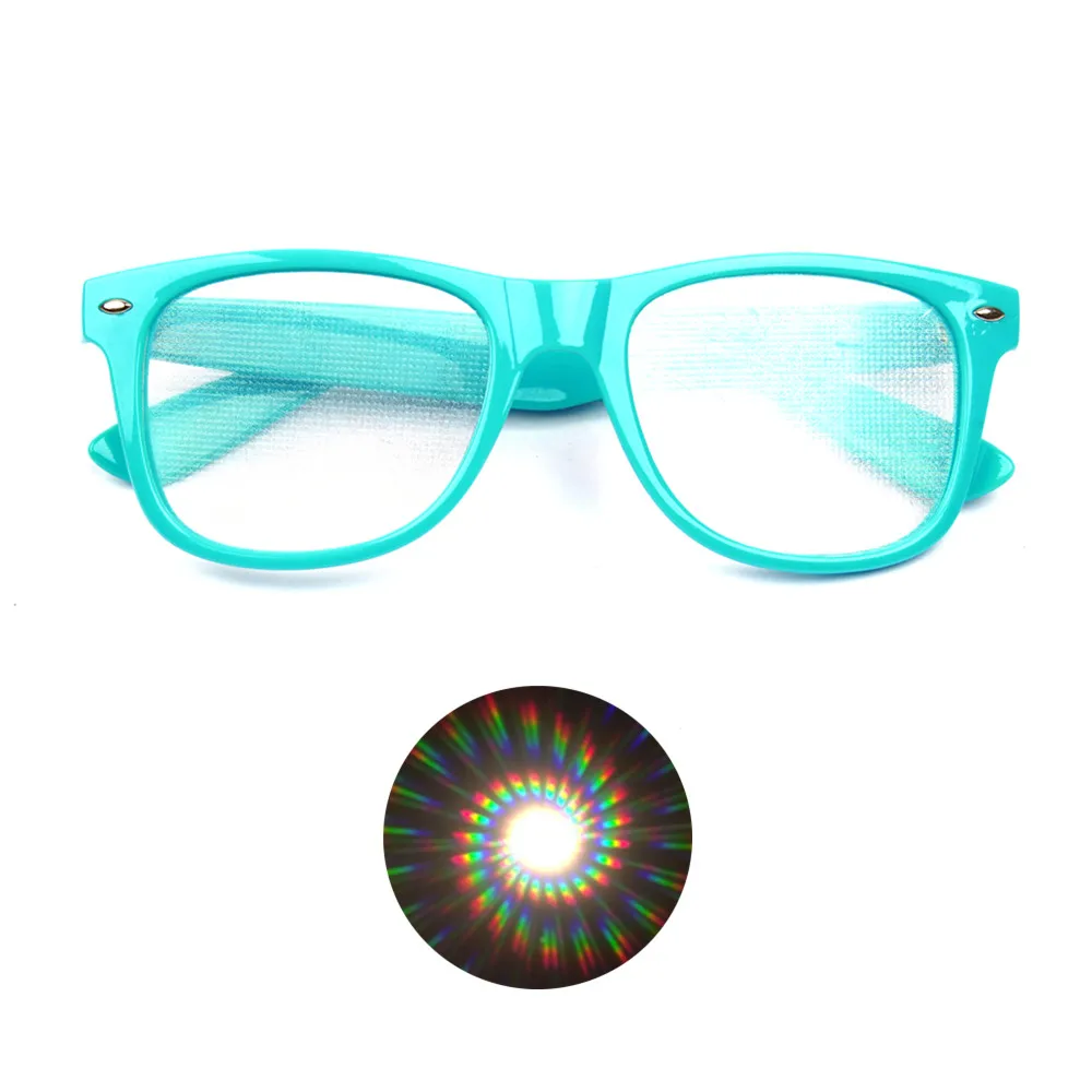 Специальные очки дифракции-Rave Eyes для вечеринки клуба Трехмерные в стиле Триппи