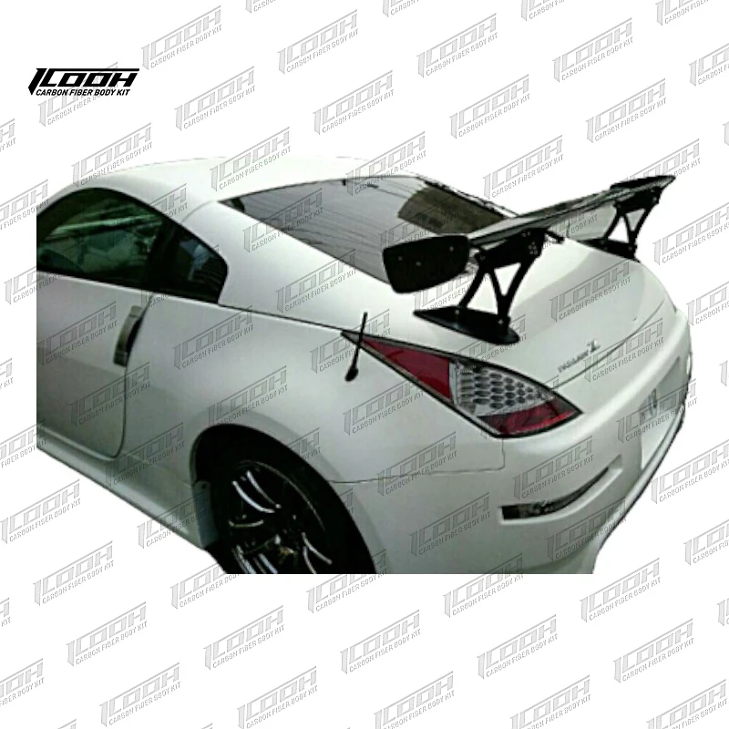 ICOOH Racing 350Z Carbon Fiber Fibre Body Kit Rear Spoiler Wing For Nissan 350Z 2002-2008