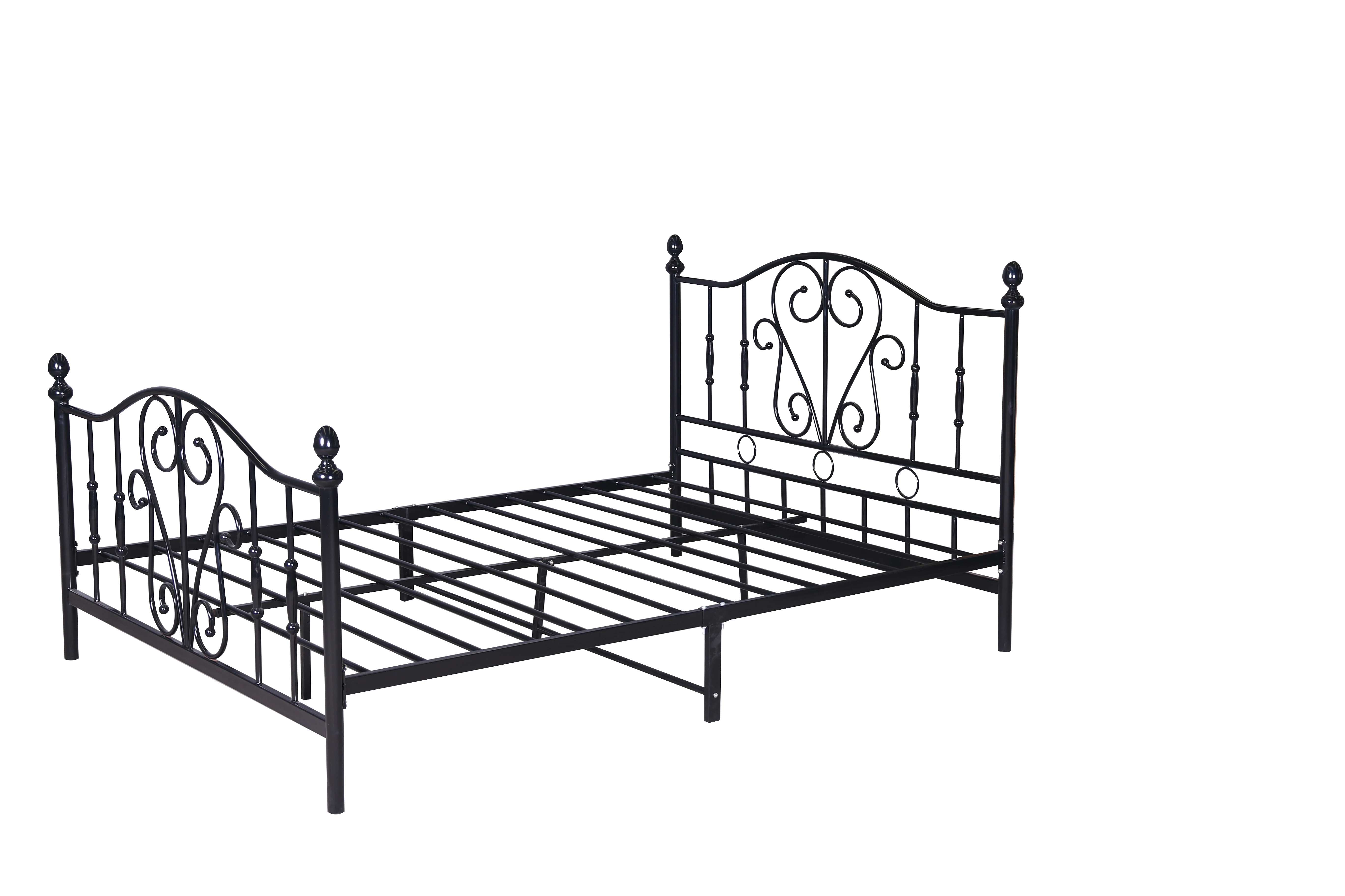 Factory cheap metal single bed frame sheet wrought iron bed steel single beds for Construction site worker staff dormitory