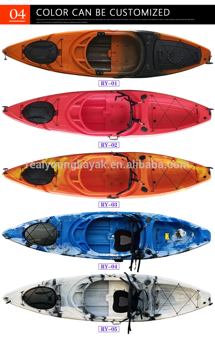 Пластиковая байдарка WhiteWater сидячая в байдарке туристическая лодка с