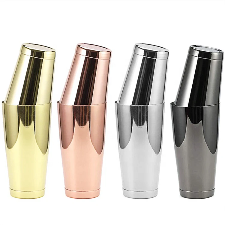 Multicolor Stainless Steel Cocktail Boston Shaker 500/700Ml Bar Cocktail Shaker