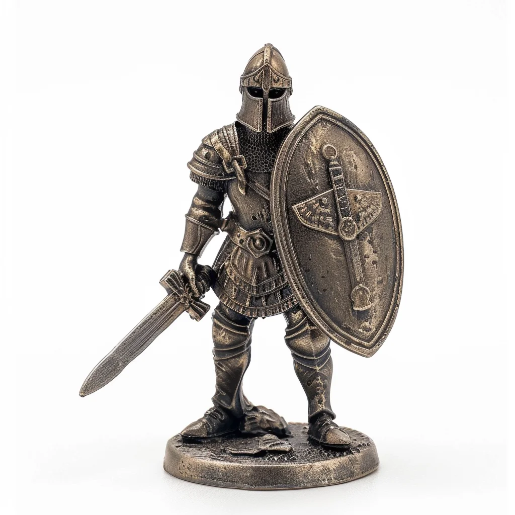 Manufacturer Antique Custom Made Metal 3D Zin Miniature Solider ActionMetal Soldier Figurine Sculpture