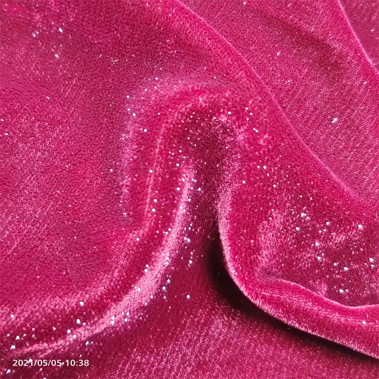 
China cheap metallic velvet fabric for garment 