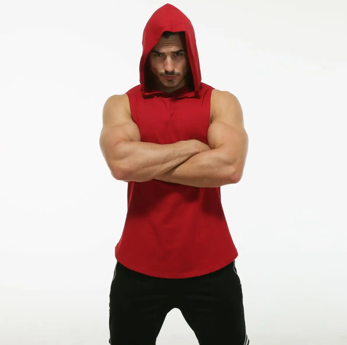 
Hot new products plain hoodies gym hoodie custom mens sleeveless pullover sweatshirts 