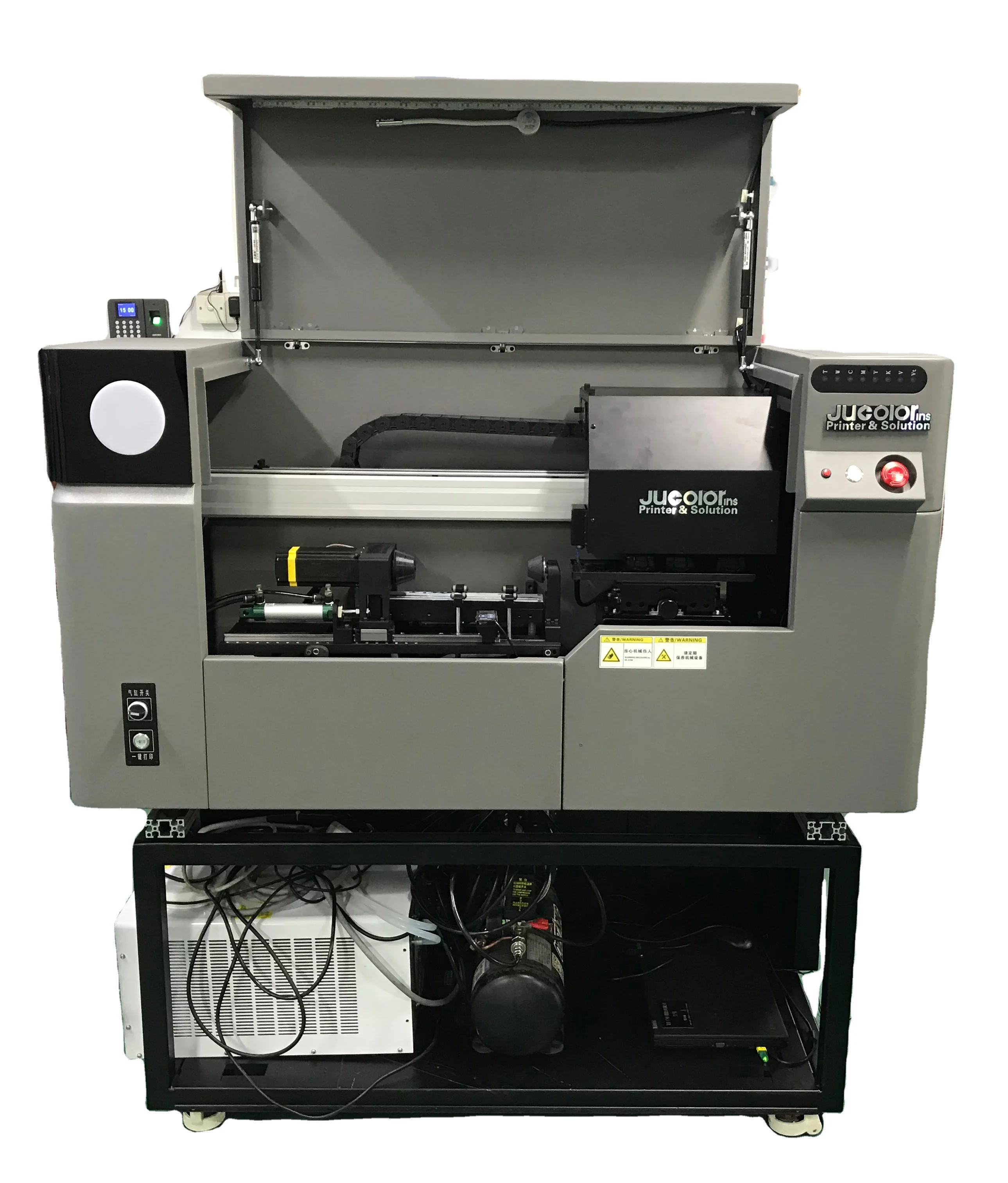 Jucolor круглый цилиндр УФ-принтер бутылка для воды чашка печатная с 4 головками машина