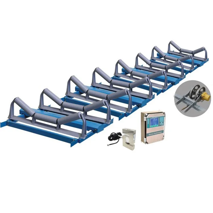 High  Precision Electronic Dual Belt Idler Conveyor Scale For Gold Recovery Plant  Belt Scale