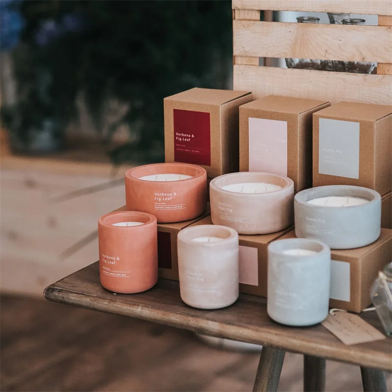 wholesale Healing Gem Dried soy wax candles Flower Aroma Scented Perfumed spiritual Candle