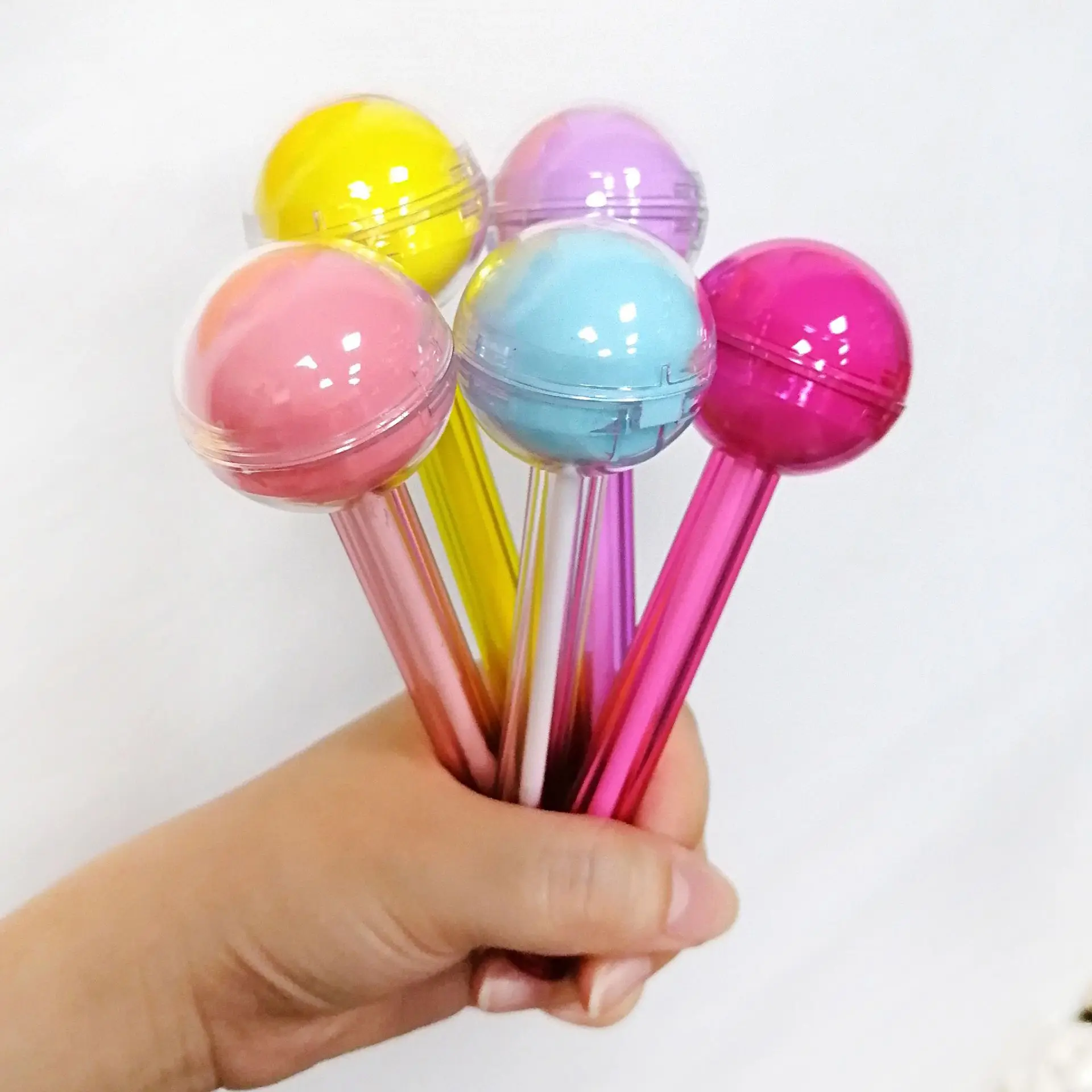 Spot Spherical Lipstick Tubes Clear Bottle Lollipop Lip Wax Lip Balm Tube Lip Gloss Tubes Plastic For Lollipop Candy
