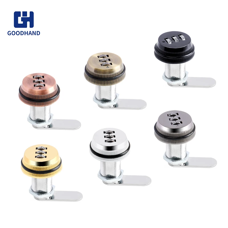 Made In China Safety Drawer Furniture Zinc Alloy 3 Digital Combination Lock Password Cabinet Lock