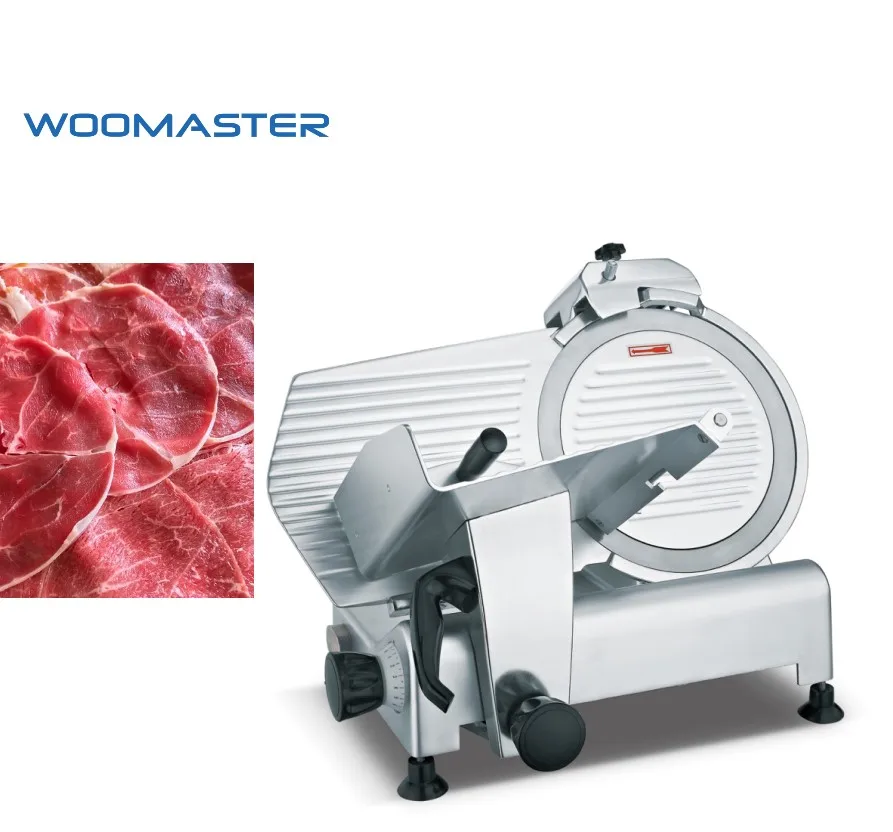 Woomaster Commercial Automatic Food Meat Slicer with finger protection