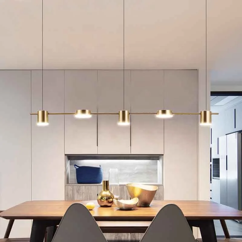 Well quality modern nordic curved design aluminium 220 volts iron linear office suspended fixture chandelier led pendant light