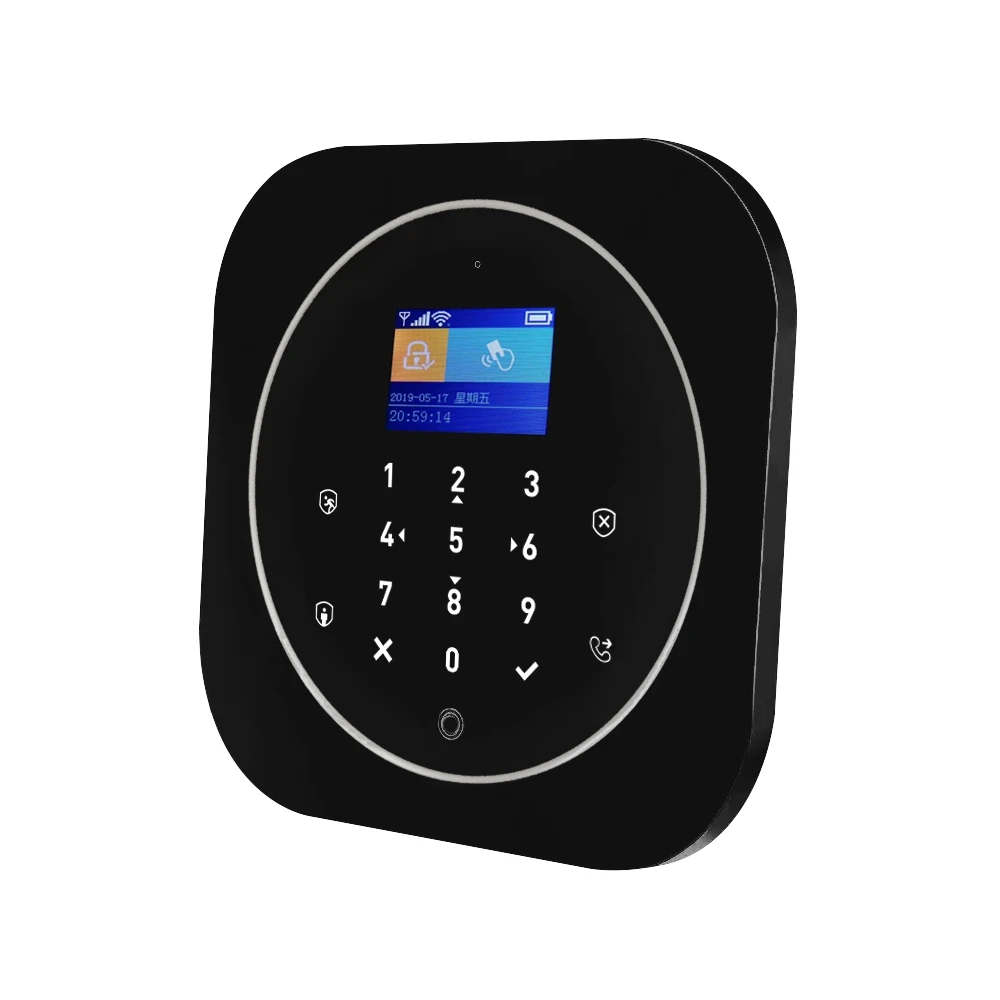 Tuya Wireless GSM+WiFi smart alarm system  smart life system The panel able to work with all of our 433MHz wireless sensors
