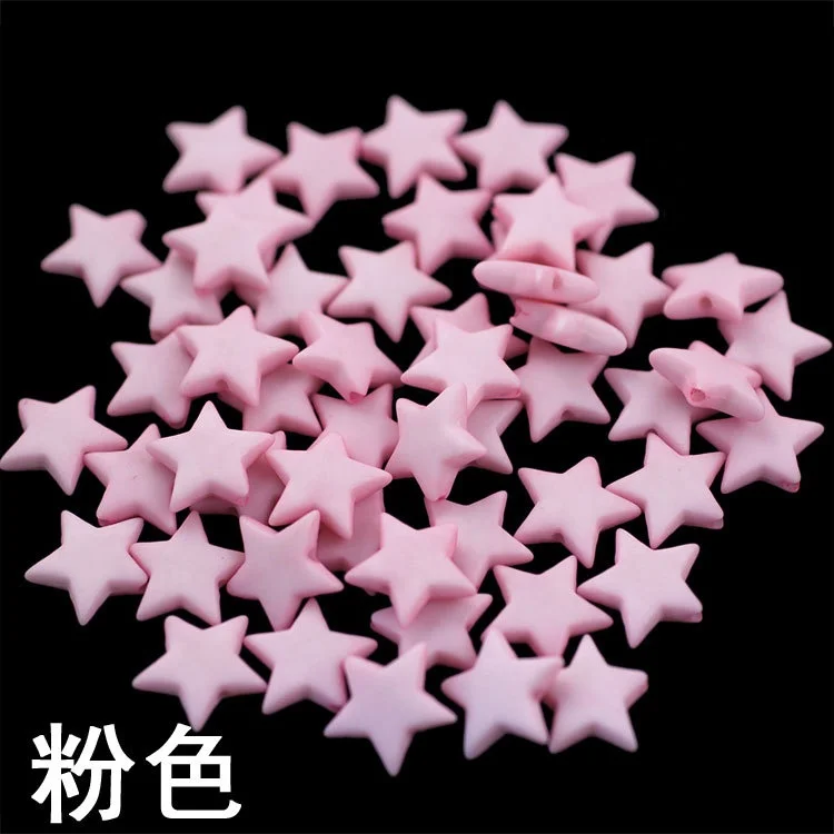 Звездный дизайн среднее отверстие простые Звездные бусины плоские милые для девочек повязки для волос аксессуары