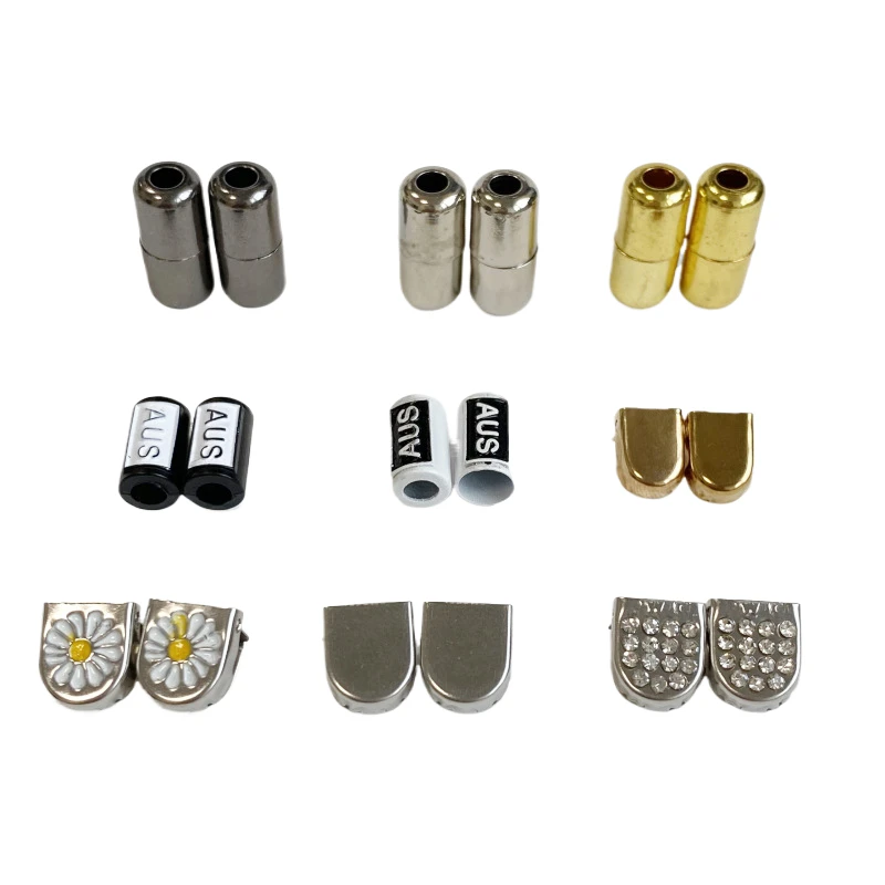 Custom Personalize With Colorful And Vibrant Shoe Lock Lace Charms Metal Shoelace For Air Force One Sneaker