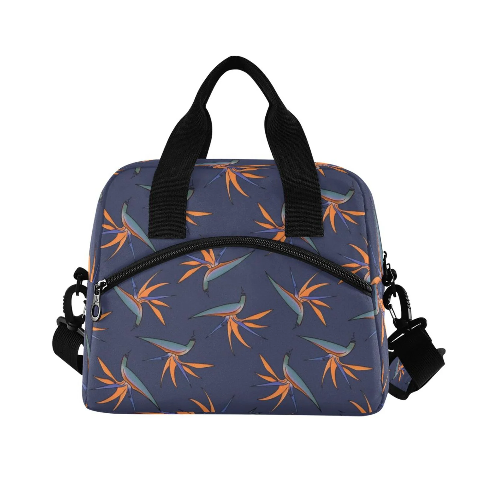 Fashion Aloha Custom Print Bop Reusable Travel Cooler Tote Waterproof Lunch Bags for Women and Men