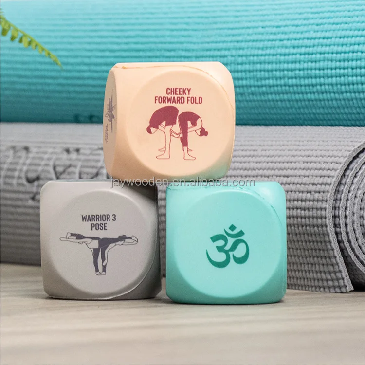 Custom Logo Printed Wooden Dice Set in Various Sizes for Crafts and Gifts
