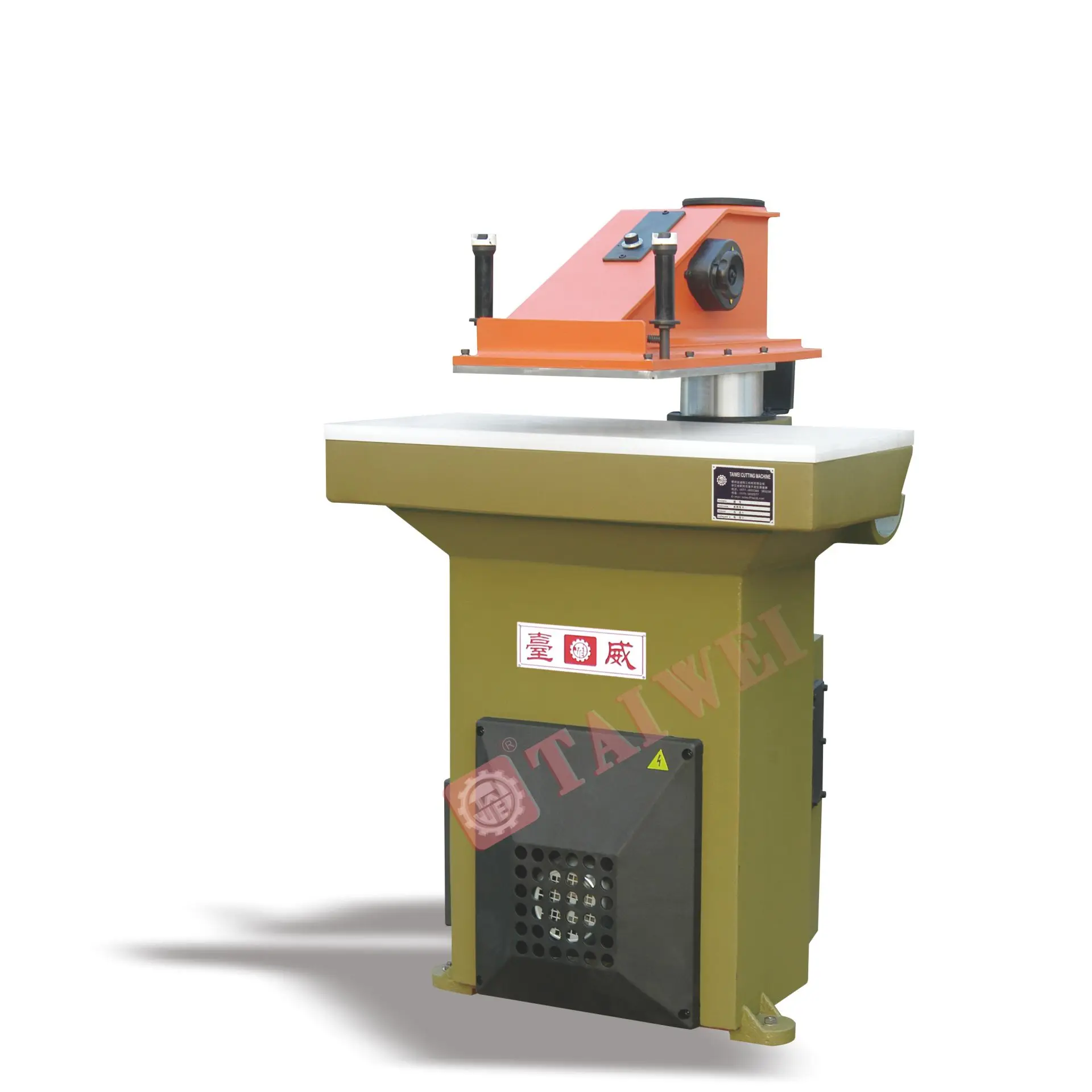 TW 928L(1 1) Clicking Press Leather China Quality Made Die Cutting Machine With Swing Arm (62192789516)