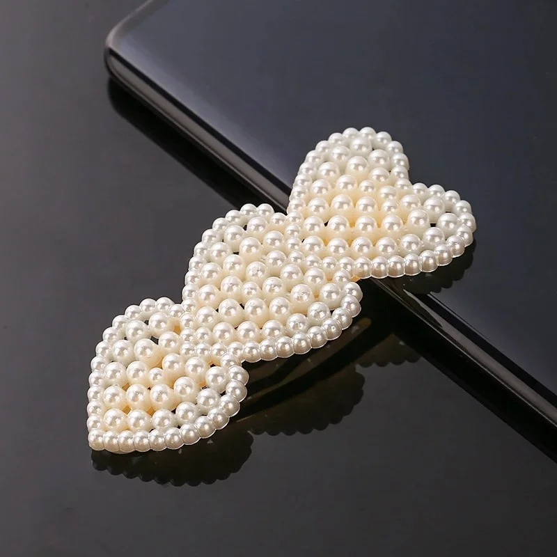 
Wedding Party Hair Accessory Fancy Cute Decorative Hair Pins Korea Style Fashion Pearl Hair Pin 