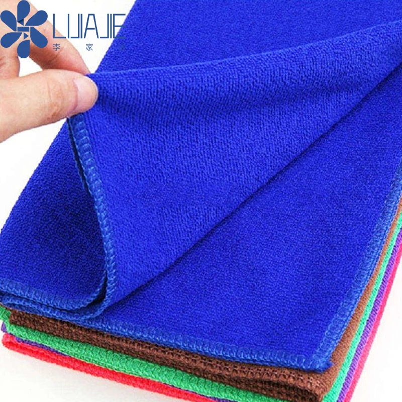 Niaona 40x40 Microfiber Cleaning Cloth Wholesale Colorful Car Detailing 100% Microfiber Towels