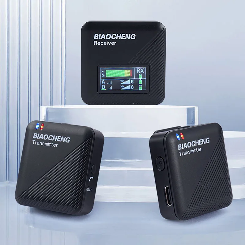 Подкаст интервью Vlogging Высокое качество Профессиональный Мини 2,4g беспроводной петличный микрофон для мобильного телефона