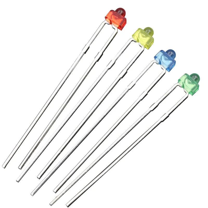 Jstronic Super bright 1.8mm 2mm led light small dip white red green blue color diffused Led Emitting Diode