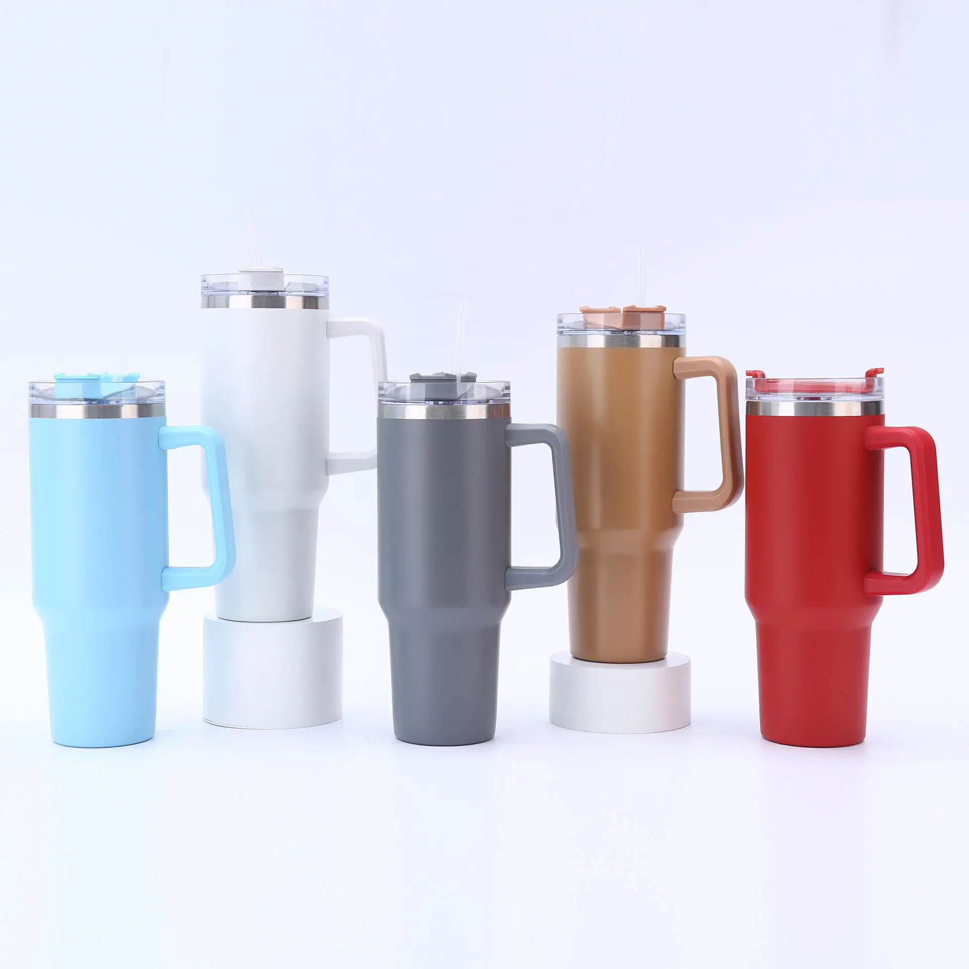2024 New Products Large capacity 40 oz car cup Outdoor car with straw handle Ice bully cup 304 stainless steel thermos cup