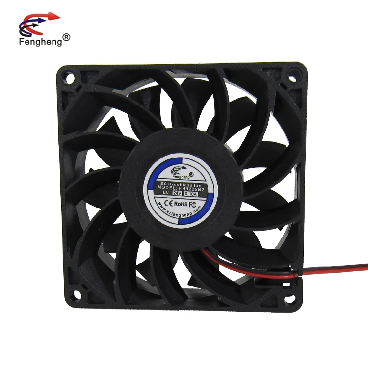 FH9225BH12V 92X92X25mm 92mm 9225 12V 24V EC  30Series Tangential Cross Flow Cooling Fan for Air Conditioner