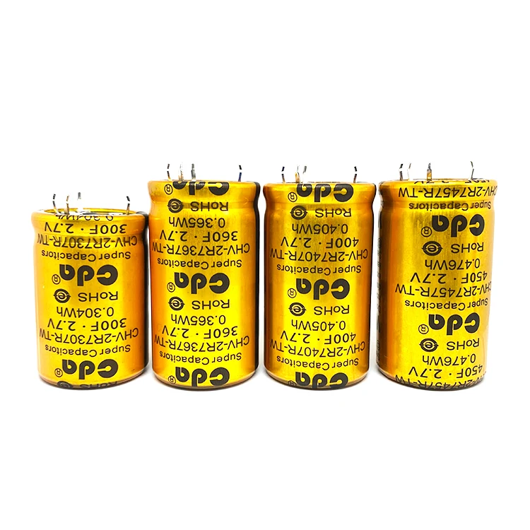 High power 2.7V50F Super Capacitor 15F 16F 18F 20F 22F 25F CHV-2R7506R-TW 100F 120F 150F 180F 200F 220F 250F 300F Capacitors