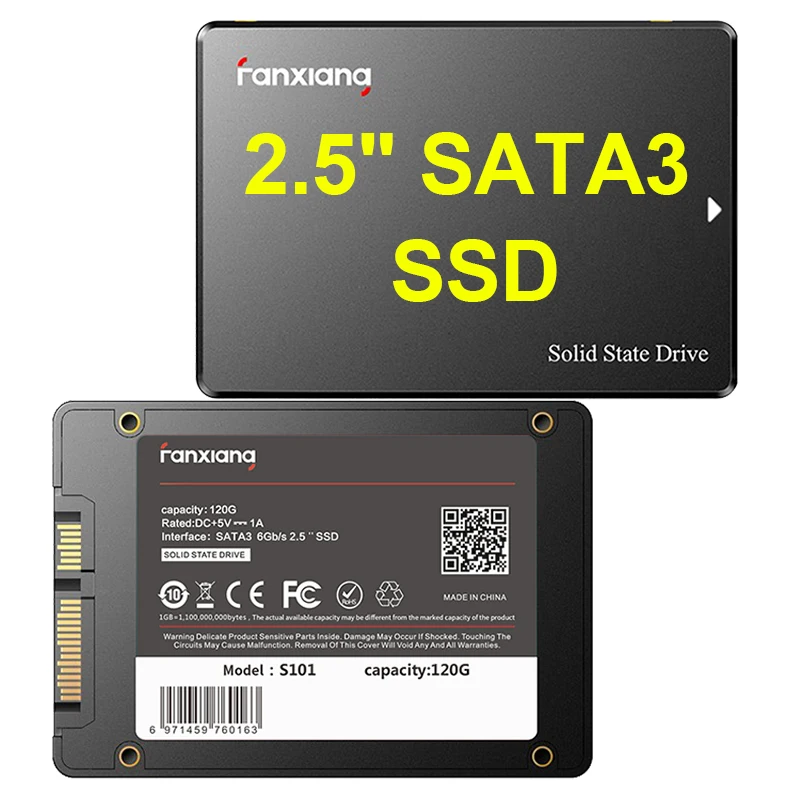 2.5 inch 64GB 120GB 128GB 240GB 256GB 480GB 512GB 1TB 2TB Computer Laptop Desktop Internal SSD Hard Disk Solid State Hard Drives