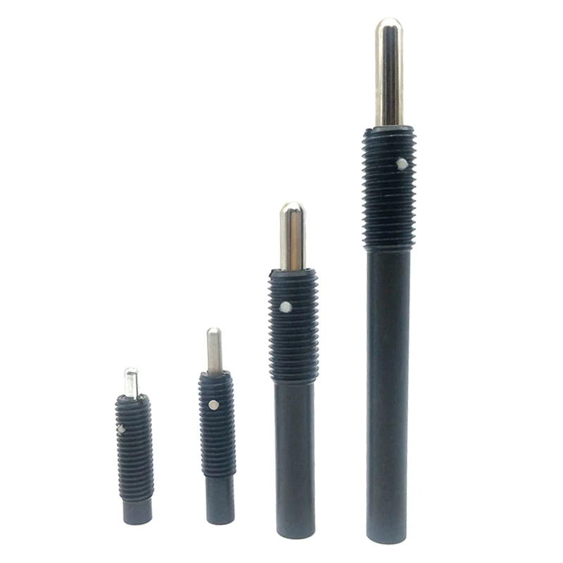 Factory Price Loose Prevention Carbon Steel Black Color Spring Plunger Pin for Slope Surface