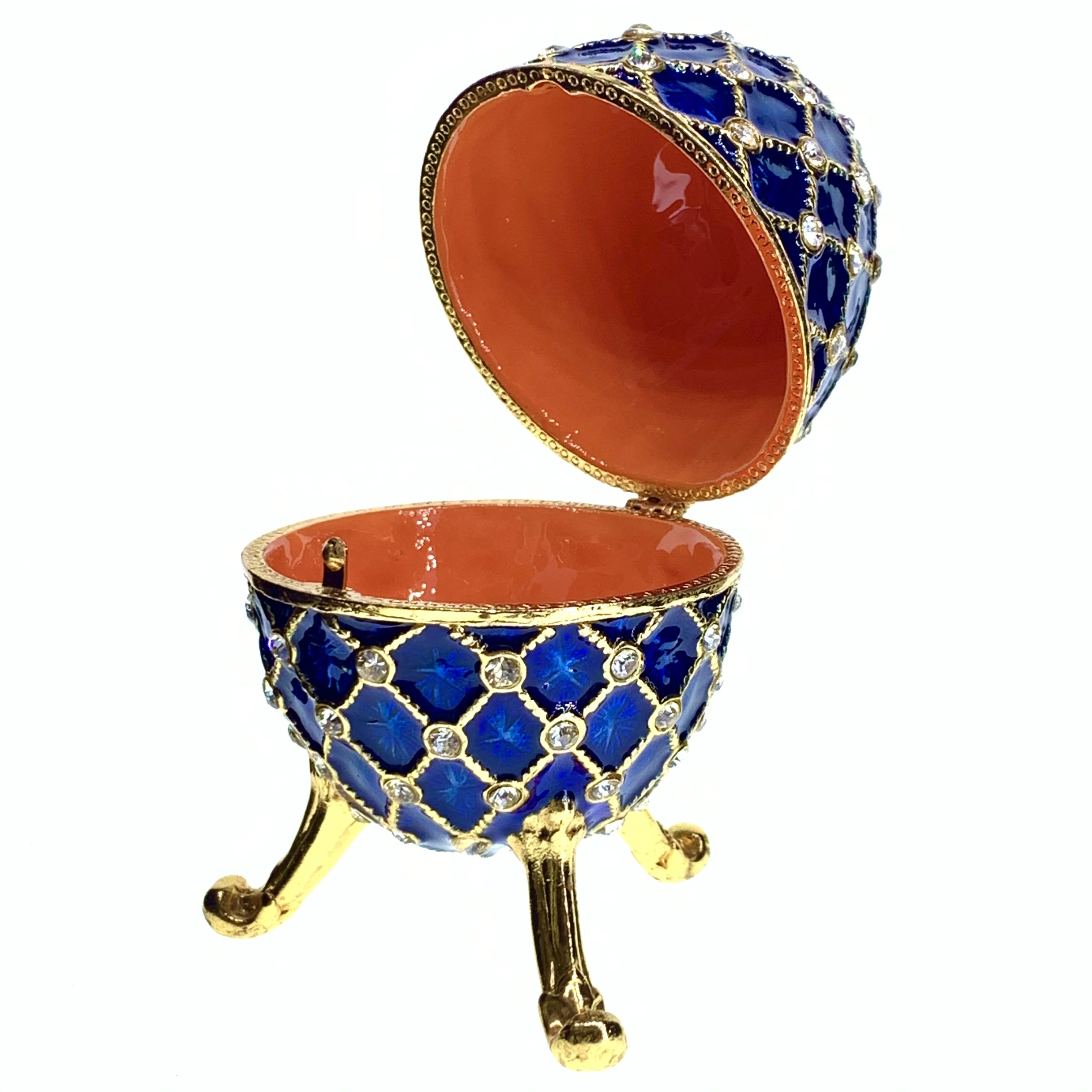 QIFU full flower into easter egg enamel metal craft