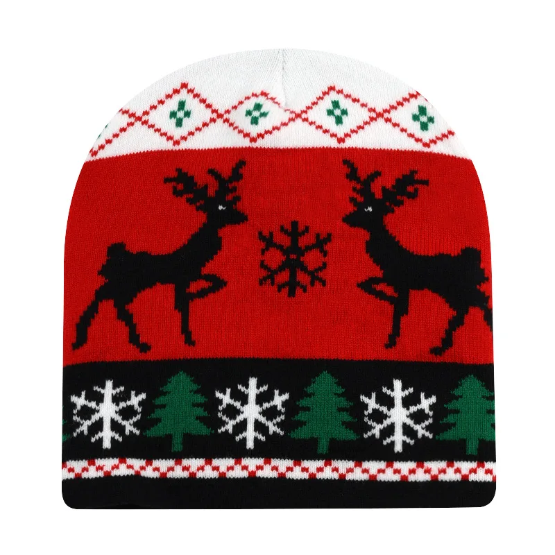 Зимняя вязаная шапка с черепом