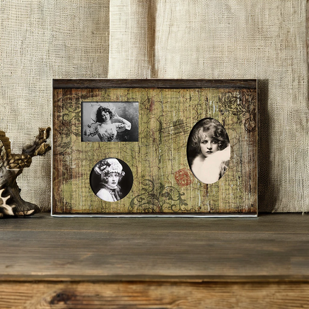 Hot Selling Retro Simple Classic Picture Frame Custom Size Solid Wood Photo Frames for Wall Art Home Decor