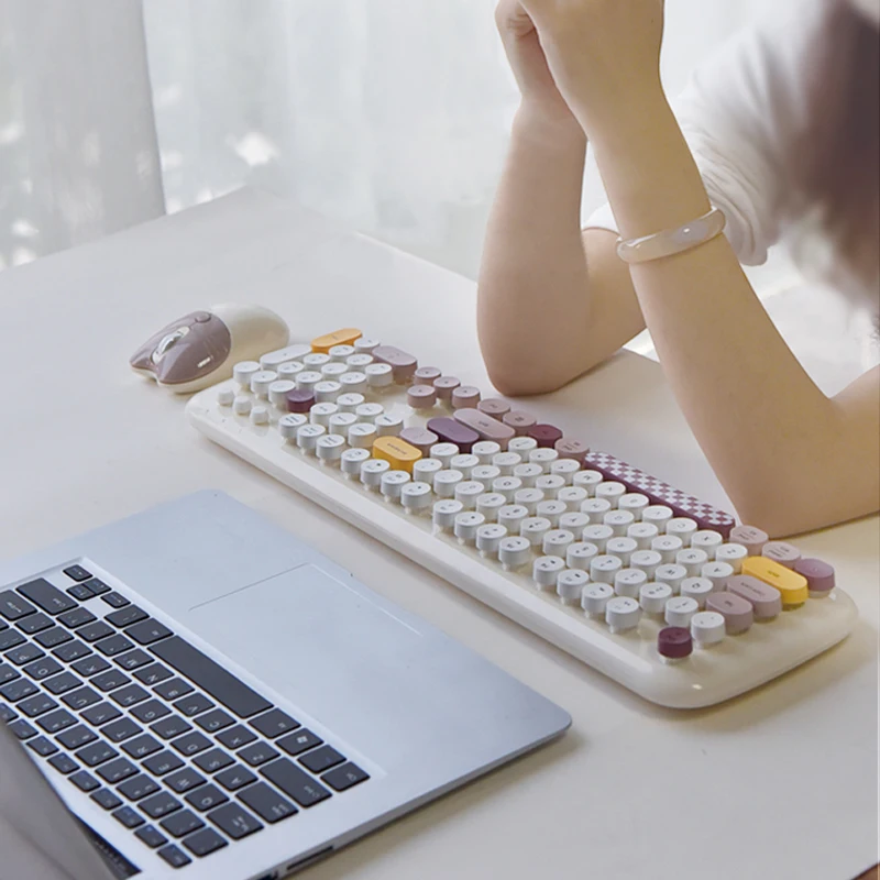 2023 New Released Zero Wireless 2.4G Keyboard and Mouse Combos Office Home Use Portable 110 keys Keyboard Mouse Set